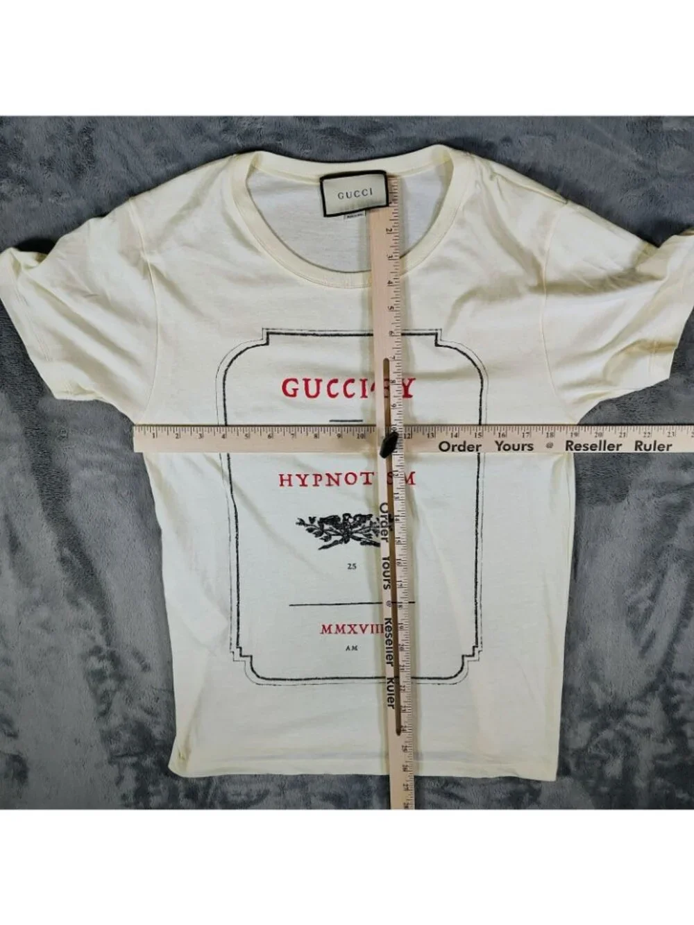 Gucci Apothecary Guccify Maison Gucci Hypnotism MMXVII Cream T-Shirt (XS)